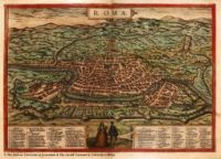 Braun Georg, Mappa di Roma, 1572-1617